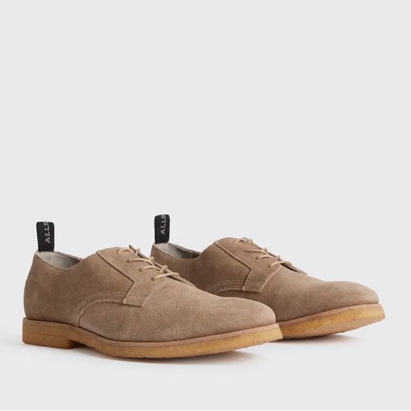 All Saints Other - All Saints Men's Tan Suede Oxford Shoes